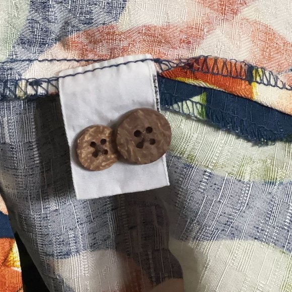 Tommy Bahama Floral Multicolor Print Hawaiian Camp Shirt 100% Silk Men's Size XL - Picture 7 of 7